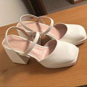 Elegant White Women's Heels